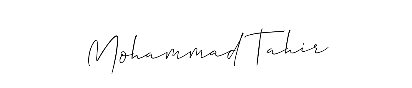 Similarly Allison_Script is the best handwritten signature design. Signature creator online .You can use it as an online autograph creator for name Mohammad Tahir. Mohammad Tahir signature style 2 images and pictures png