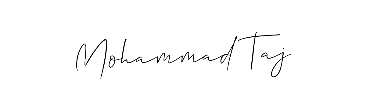 Also You can easily find your signature by using the search form. We will create Mohammad Taj name handwritten signature images for you free of cost using Allison_Script sign style. Mohammad Taj signature style 2 images and pictures png