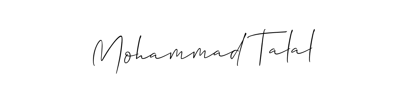 Make a beautiful signature design for name Mohammad Talal. Use this online signature maker to create a handwritten signature for free. Mohammad Talal signature style 2 images and pictures png