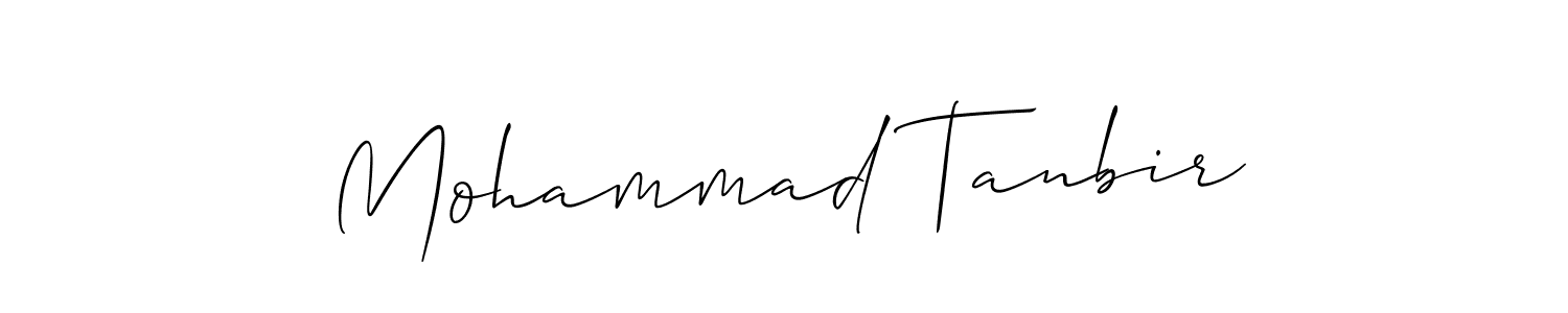 It looks lik you need a new signature style for name Mohammad Tanbir. Design unique handwritten (Allison_Script) signature with our free signature maker in just a few clicks. Mohammad Tanbir signature style 2 images and pictures png