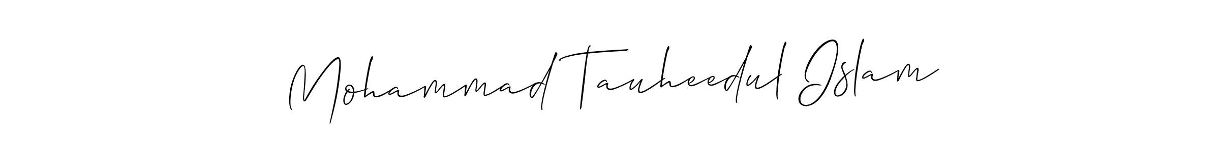 Make a short Mohammad Tauheedul Islam signature style. Manage your documents anywhere anytime using Allison_Script. Create and add eSignatures, submit forms, share and send files easily. Mohammad Tauheedul Islam signature style 2 images and pictures png