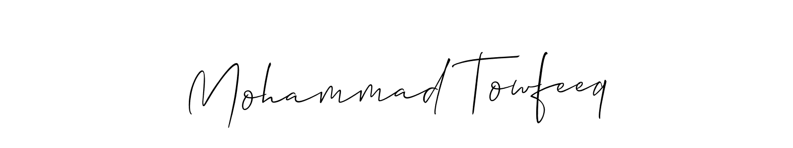 You can use this online signature creator to create a handwritten signature for the name Mohammad Towfeeq. This is the best online autograph maker. Mohammad Towfeeq signature style 2 images and pictures png