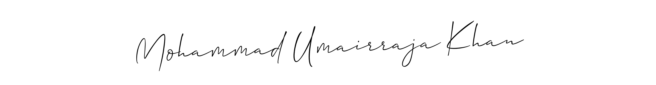 Create a beautiful signature design for name Mohammad Umairraja Khan. With this signature (Allison_Script) fonts, you can make a handwritten signature for free. Mohammad Umairraja Khan signature style 2 images and pictures png