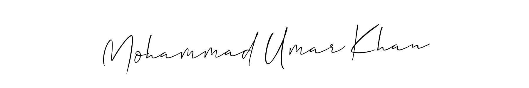 You should practise on your own different ways (Allison_Script) to write your name (Mohammad Umar Khan) in signature. don't let someone else do it for you. Mohammad Umar Khan signature style 2 images and pictures png