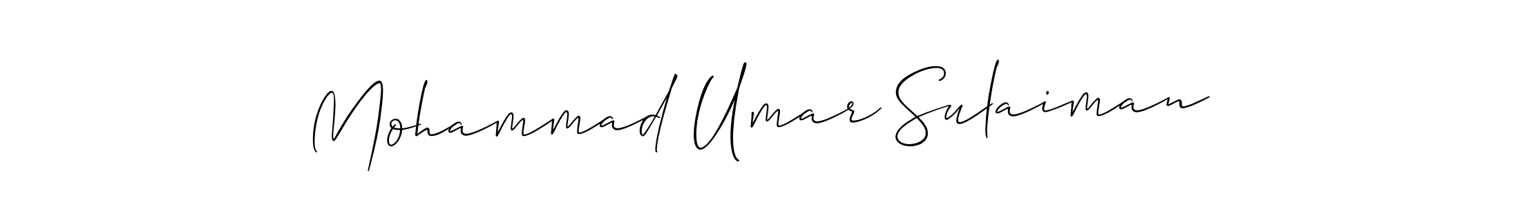 How to Draw Mohammad Umar Sulaiman signature style? Allison_Script is a latest design signature styles for name Mohammad Umar Sulaiman. Mohammad Umar Sulaiman signature style 2 images and pictures png