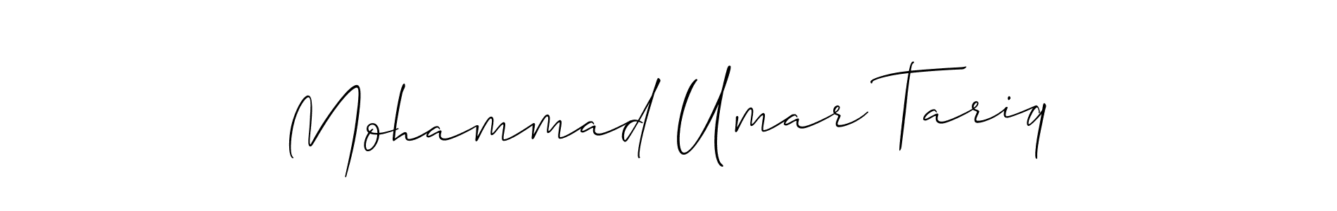 Create a beautiful signature design for name Mohammad Umar Tariq. With this signature (Allison_Script) fonts, you can make a handwritten signature for free. Mohammad Umar Tariq signature style 2 images and pictures png