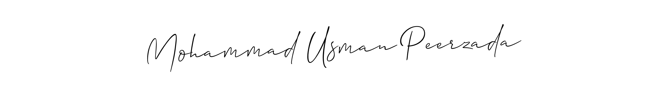 This is the best signature style for the Mohammad Usman Peerzada name. Also you like these signature font (Allison_Script). Mix name signature. Mohammad Usman Peerzada signature style 2 images and pictures png