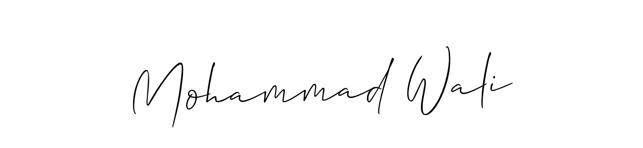 How to Draw Mohammad Wali signature style? Allison_Script is a latest design signature styles for name Mohammad Wali. Mohammad Wali signature style 2 images and pictures png