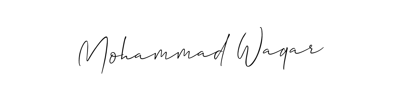 if you are searching for the best signature style for your name Mohammad Waqar. so please give up your signature search. here we have designed multiple signature styles  using Allison_Script. Mohammad Waqar signature style 2 images and pictures png