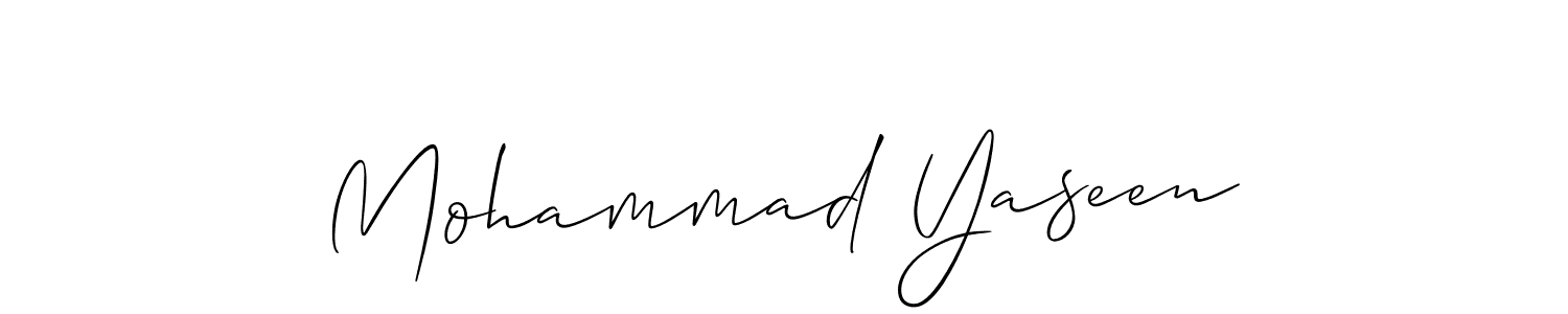 You should practise on your own different ways (Allison_Script) to write your name (Mohammad Yaseen) in signature. don't let someone else do it for you. Mohammad Yaseen signature style 2 images and pictures png