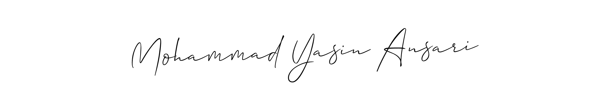 Also You can easily find your signature by using the search form. We will create Mohammad Yasin Ansari name handwritten signature images for you free of cost using Allison_Script sign style. Mohammad Yasin Ansari signature style 2 images and pictures png