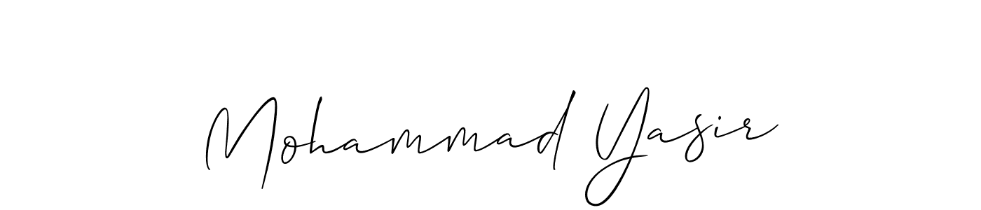 Also You can easily find your signature by using the search form. We will create Mohammad Yasir name handwritten signature images for you free of cost using Allison_Script sign style. Mohammad Yasir signature style 2 images and pictures png