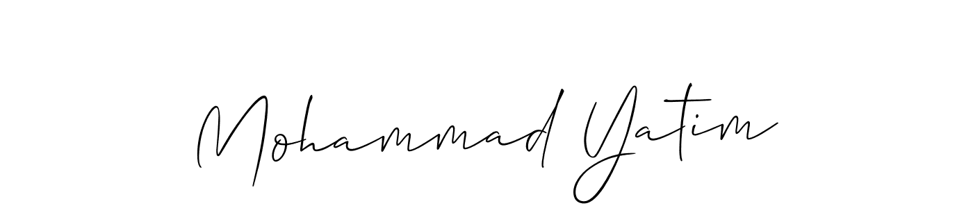 Also we have Mohammad Yatim name is the best signature style. Create professional handwritten signature collection using Allison_Script autograph style. Mohammad Yatim signature style 2 images and pictures png