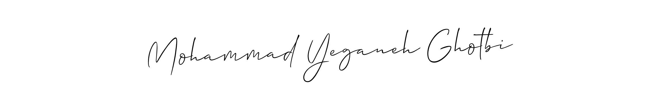 Also we have Mohammad Yeganeh Ghotbi name is the best signature style. Create professional handwritten signature collection using Allison_Script autograph style. Mohammad Yeganeh Ghotbi signature style 2 images and pictures png