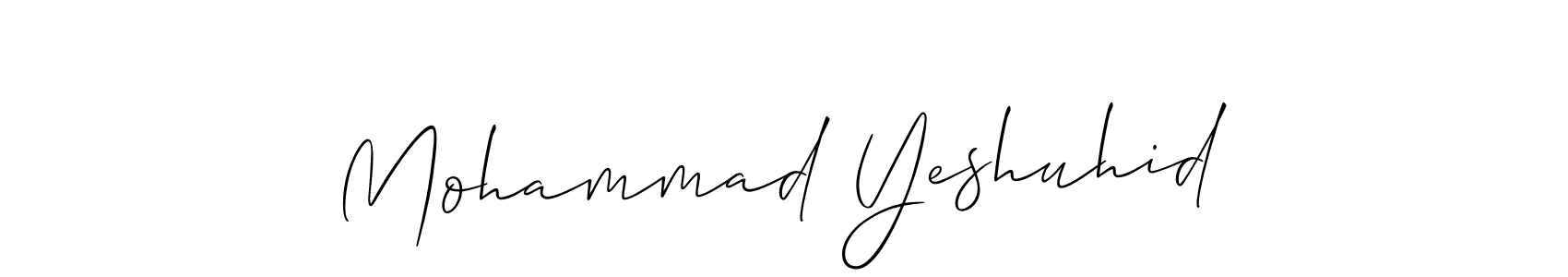 Here are the top 10 professional signature styles for the name Mohammad Yeshuhid. These are the best autograph styles you can use for your name. Mohammad Yeshuhid signature style 2 images and pictures png
