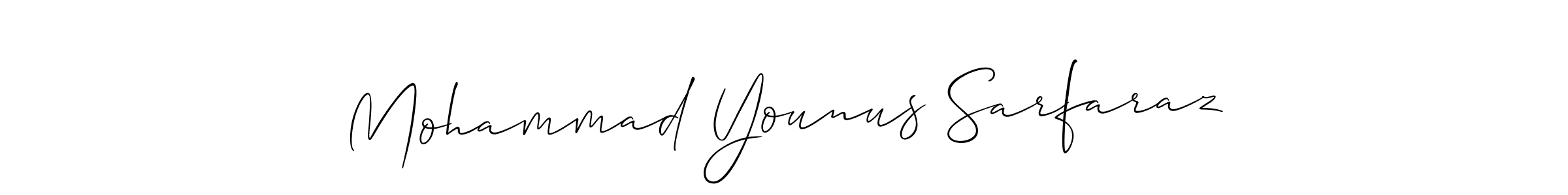 You should practise on your own different ways (Allison_Script) to write your name (Mohammad Younus Sarfaraz) in signature. don't let someone else do it for you. Mohammad Younus Sarfaraz signature style 2 images and pictures png
