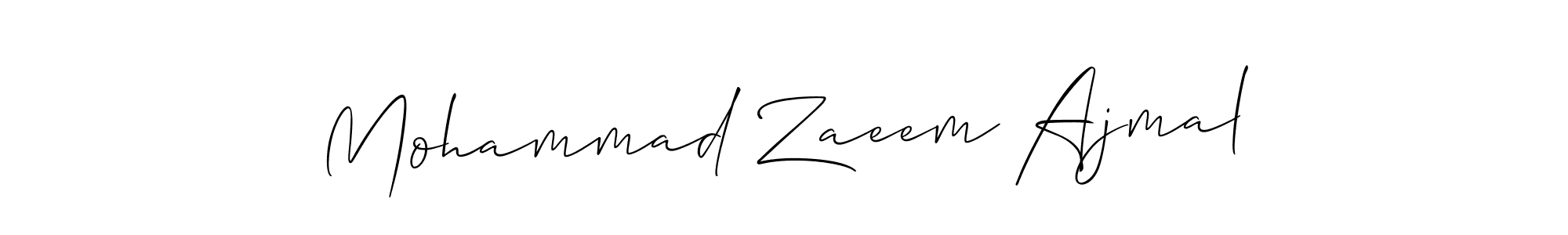 Use a signature maker to create a handwritten signature online. With this signature software, you can design (Allison_Script) your own signature for name Mohammad Zaeem Ajmal. Mohammad Zaeem Ajmal signature style 2 images and pictures png