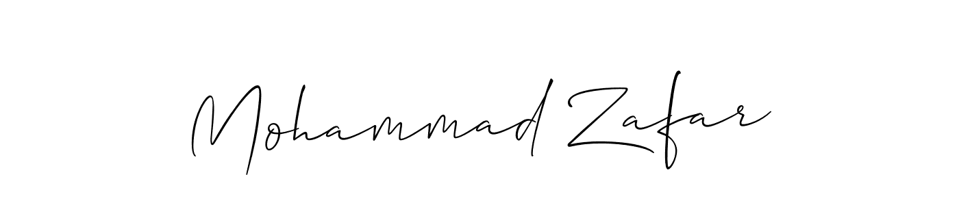 Design your own signature with our free online signature maker. With this signature software, you can create a handwritten (Allison_Script) signature for name Mohammad Zafar. Mohammad Zafar signature style 2 images and pictures png