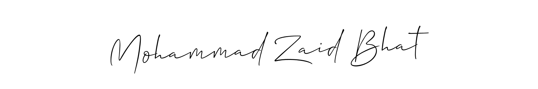 Design your own signature with our free online signature maker. With this signature software, you can create a handwritten (Allison_Script) signature for name Mohammad Zaid Bhat. Mohammad Zaid Bhat signature style 2 images and pictures png