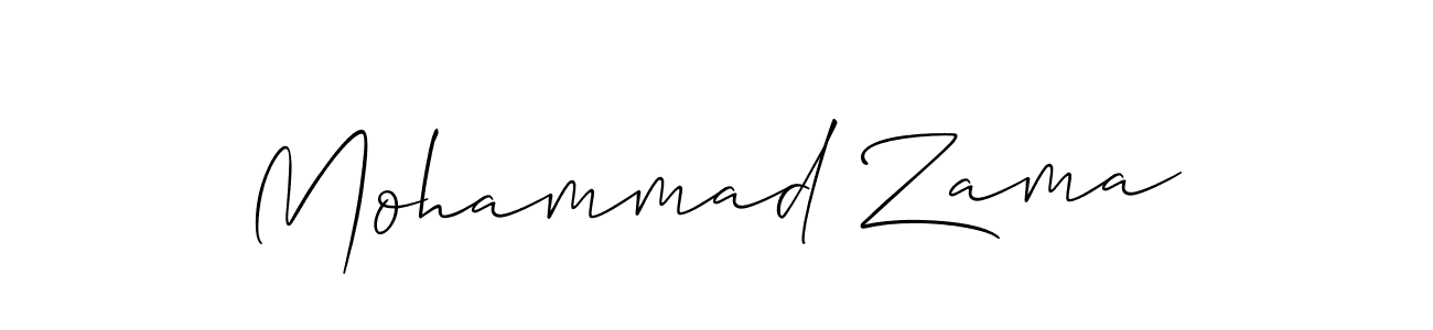 Mohammad Zama stylish signature style. Best Handwritten Sign (Allison_Script) for my name. Handwritten Signature Collection Ideas for my name Mohammad Zama. Mohammad Zama signature style 2 images and pictures png