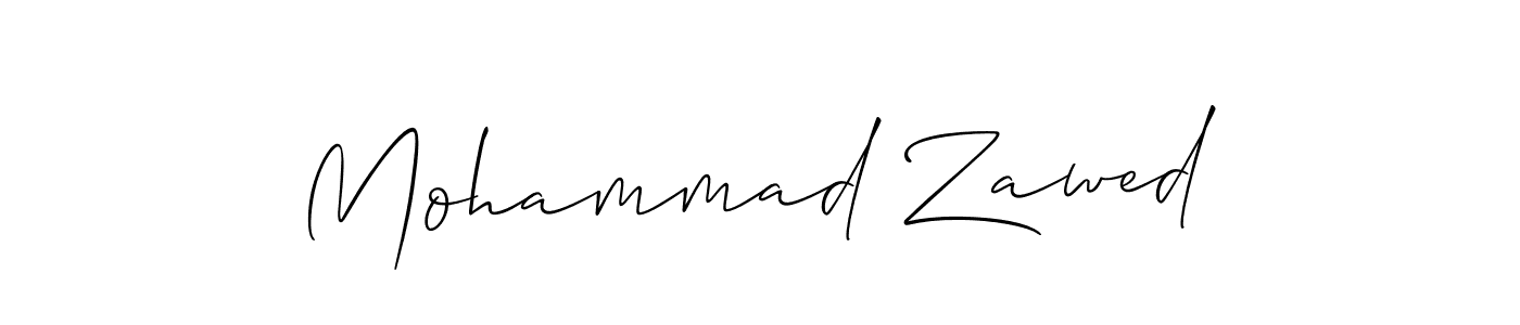 Also we have Mohammad Zawed name is the best signature style. Create professional handwritten signature collection using Allison_Script autograph style. Mohammad Zawed signature style 2 images and pictures png