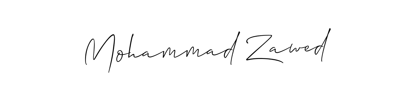 Also we have Mohammad Zawed name is the best signature style. Create professional handwritten signature collection using Allison_Script autograph style. Mohammad Zawed signature style 2 images and pictures png