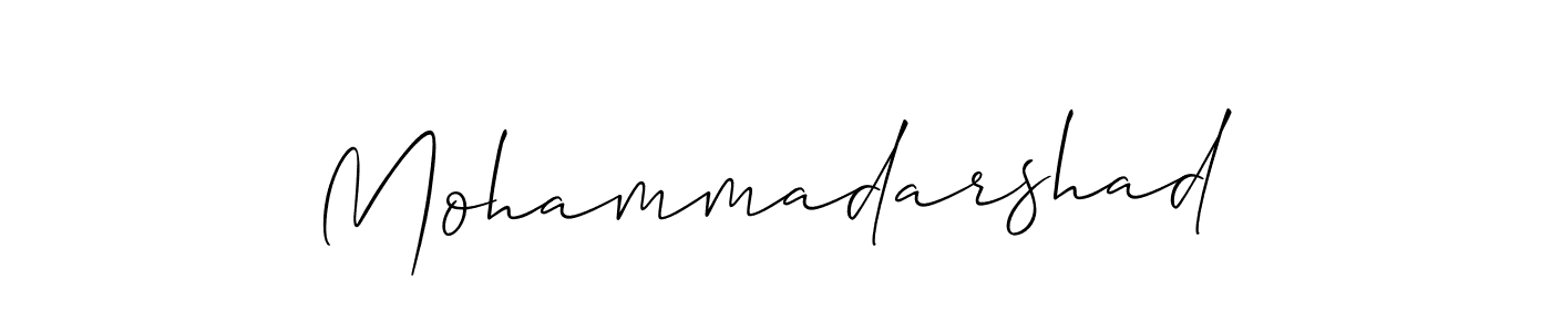 Make a beautiful signature design for name Mohammadarshad. With this signature (Allison_Script) style, you can create a handwritten signature for free. Mohammadarshad signature style 2 images and pictures png