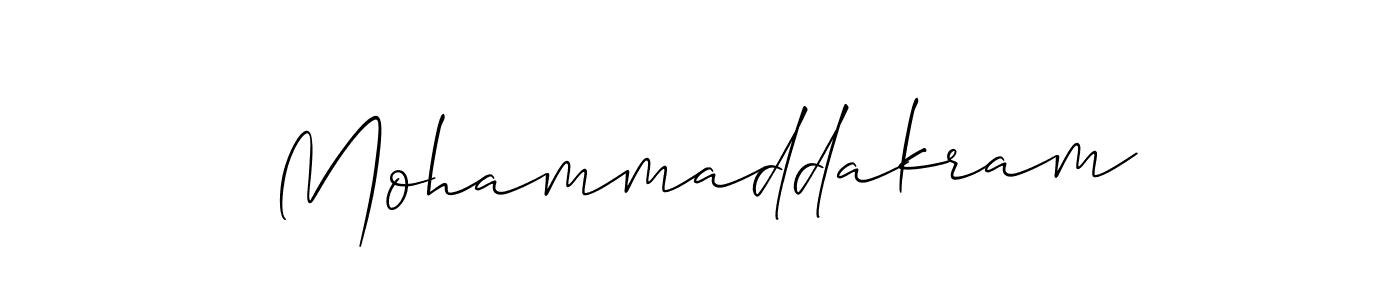 Design your own signature with our free online signature maker. With this signature software, you can create a handwritten (Allison_Script) signature for name Mohammaddakram. Mohammaddakram signature style 2 images and pictures png