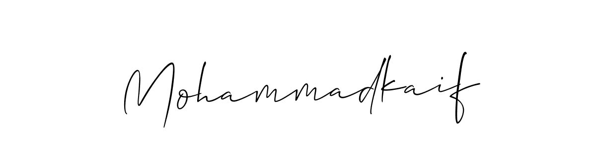 You should practise on your own different ways (Allison_Script) to write your name (Mohammadkaif) in signature. don't let someone else do it for you. Mohammadkaif signature style 2 images and pictures png