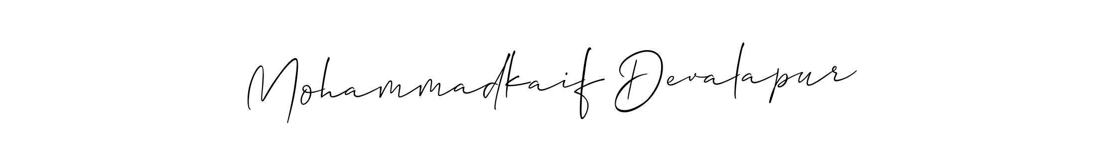 Mohammadkaif Devalapur stylish signature style. Best Handwritten Sign (Allison_Script) for my name. Handwritten Signature Collection Ideas for my name Mohammadkaif Devalapur. Mohammadkaif Devalapur signature style 2 images and pictures png