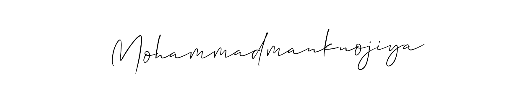 Mohammadmanknojiya stylish signature style. Best Handwritten Sign (Allison_Script) for my name. Handwritten Signature Collection Ideas for my name Mohammadmanknojiya. Mohammadmanknojiya signature style 2 images and pictures png