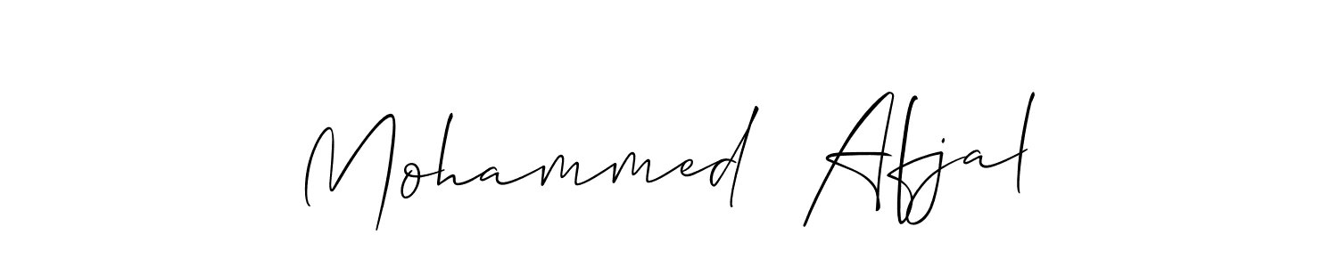 It looks lik you need a new signature style for name Mohammed  Afjal. Design unique handwritten (Allison_Script) signature with our free signature maker in just a few clicks. Mohammed  Afjal signature style 2 images and pictures png