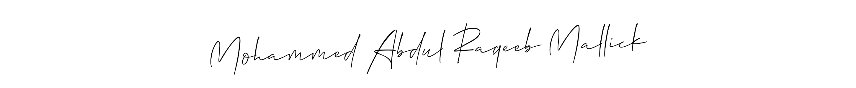 Make a beautiful signature design for name Mohammed Abdul Raqeeb Mallick. Use this online signature maker to create a handwritten signature for free. Mohammed Abdul Raqeeb Mallick signature style 2 images and pictures png