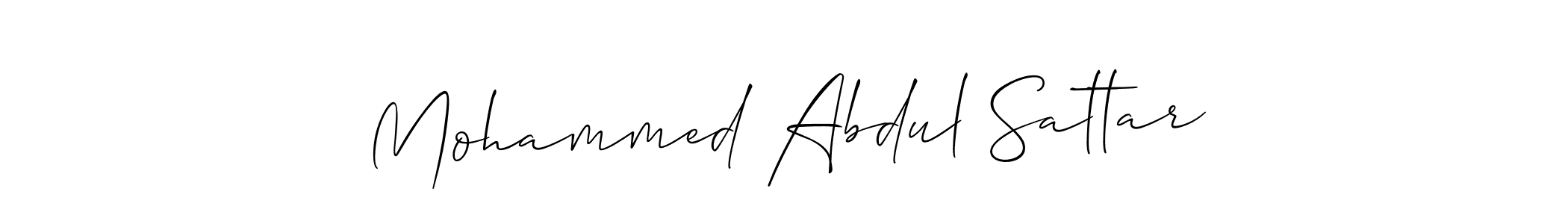 Design your own signature with our free online signature maker. With this signature software, you can create a handwritten (Allison_Script) signature for name Mohammed Abdul Sattar. Mohammed Abdul Sattar signature style 2 images and pictures png