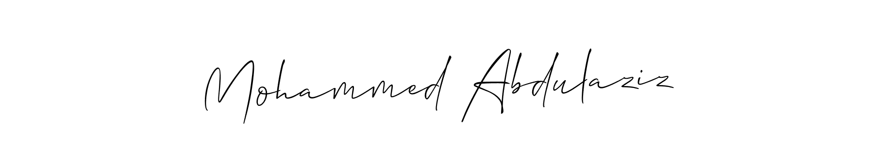Make a beautiful signature design for name Mohammed Abdulaziz. Use this online signature maker to create a handwritten signature for free. Mohammed Abdulaziz signature style 2 images and pictures png