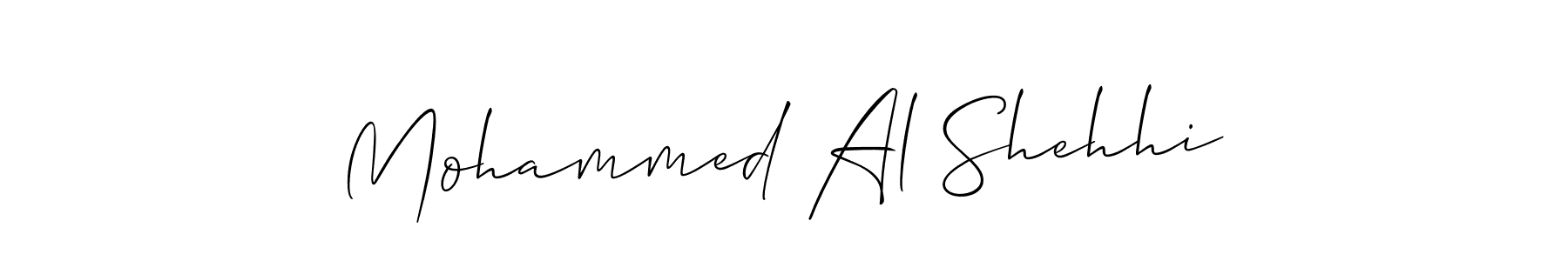 Create a beautiful signature design for name Mohammed Al Shehhi. With this signature (Allison_Script) fonts, you can make a handwritten signature for free. Mohammed Al Shehhi signature style 2 images and pictures png