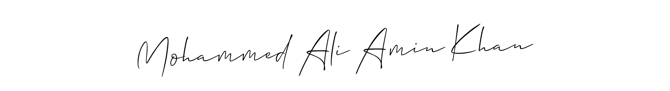 You should practise on your own different ways (Allison_Script) to write your name (Mohammed Ali Amin Khan) in signature. don't let someone else do it for you. Mohammed Ali Amin Khan signature style 2 images and pictures png