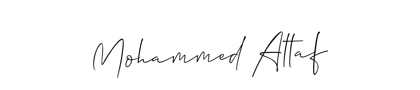 How to make Mohammed Altaf signature? Allison_Script is a professional autograph style. Create handwritten signature for Mohammed Altaf name. Mohammed Altaf signature style 2 images and pictures png