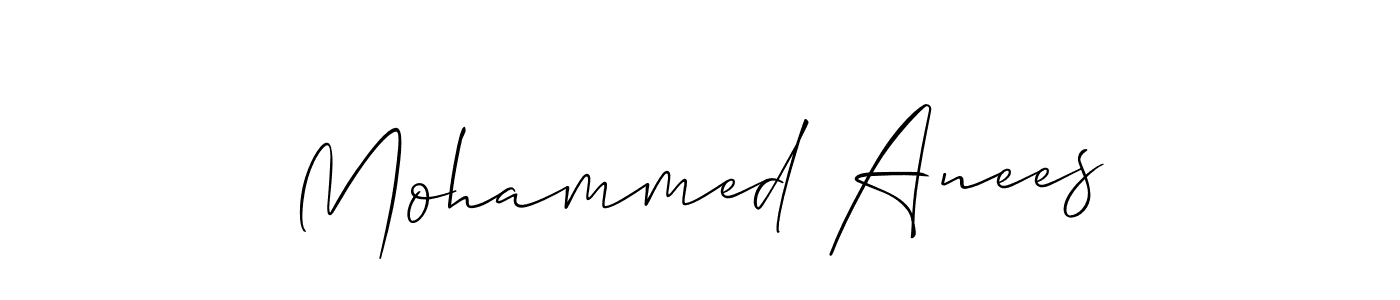See photos of Mohammed Anees official signature by Spectra . Check more albums & portfolios. Read reviews & check more about Allison_Script font. Mohammed Anees signature style 2 images and pictures png
