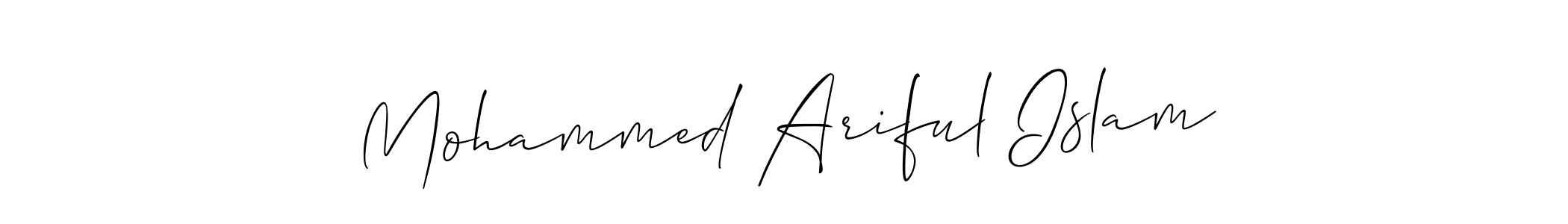 See photos of Mohammed Ariful Islam official signature by Spectra . Check more albums & portfolios. Read reviews & check more about Allison_Script font. Mohammed Ariful Islam signature style 2 images and pictures png