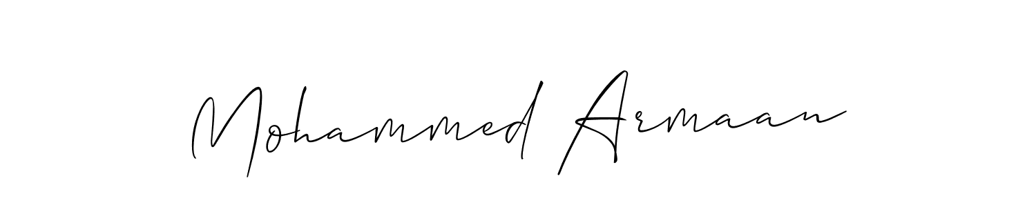 It looks lik you need a new signature style for name Mohammed Armaan. Design unique handwritten (Allison_Script) signature with our free signature maker in just a few clicks. Mohammed Armaan signature style 2 images and pictures png