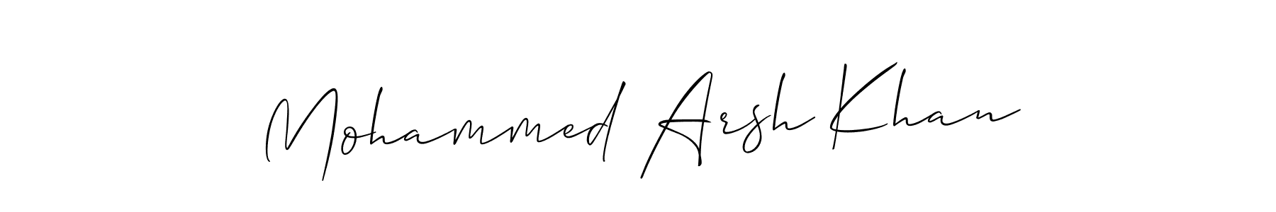 You can use this online signature creator to create a handwritten signature for the name Mohammed Arsh Khan. This is the best online autograph maker. Mohammed Arsh Khan signature style 2 images and pictures png