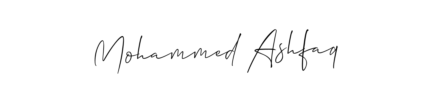 You should practise on your own different ways (Allison_Script) to write your name (Mohammed Ashfaq) in signature. don't let someone else do it for you. Mohammed Ashfaq signature style 2 images and pictures png