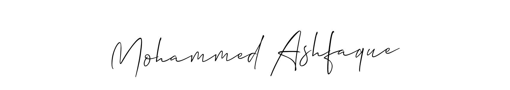 Use a signature maker to create a handwritten signature online. With this signature software, you can design (Allison_Script) your own signature for name Mohammed Ashfaque. Mohammed Ashfaque signature style 2 images and pictures png