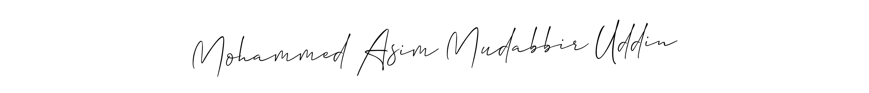 Make a beautiful signature design for name Mohammed Asim Mudabbir Uddin. Use this online signature maker to create a handwritten signature for free. Mohammed Asim Mudabbir Uddin signature style 2 images and pictures png