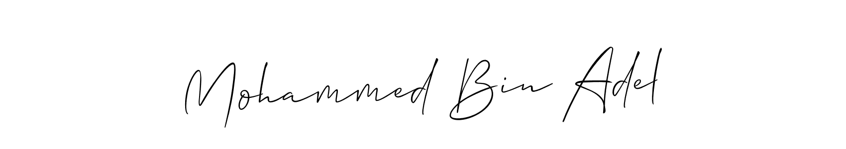 Once you've used our free online signature maker to create your best signature Allison_Script style, it's time to enjoy all of the benefits that Mohammed Bin Adel name signing documents. Mohammed Bin Adel signature style 2 images and pictures png