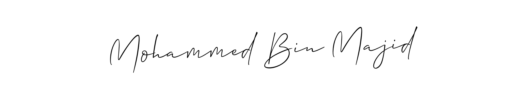 How to make Mohammed Bin Majid signature? Allison_Script is a professional autograph style. Create handwritten signature for Mohammed Bin Majid name. Mohammed Bin Majid signature style 2 images and pictures png