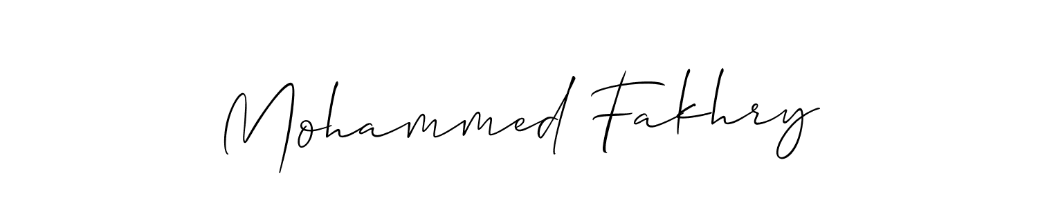 Make a short Mohammed Fakhry signature style. Manage your documents anywhere anytime using Allison_Script. Create and add eSignatures, submit forms, share and send files easily. Mohammed Fakhry signature style 2 images and pictures png