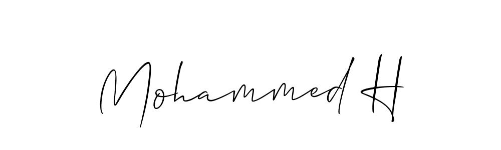This is the best signature style for the Mohammed H name. Also you like these signature font (Allison_Script). Mix name signature. Mohammed H signature style 2 images and pictures png