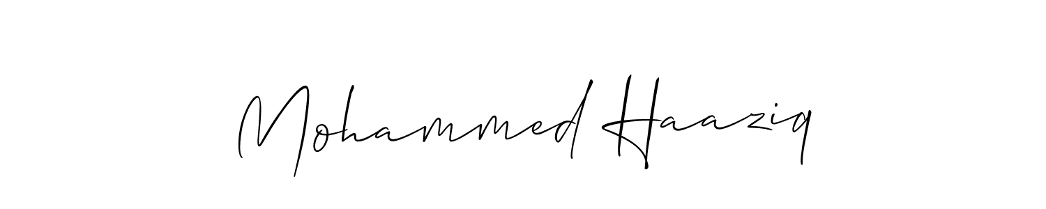 Once you've used our free online signature maker to create your best signature Allison_Script style, it's time to enjoy all of the benefits that Mohammed Haaziq name signing documents. Mohammed Haaziq signature style 2 images and pictures png